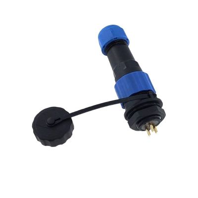 ImBros SP16 Connector 2pin /3/4/5/6/7/8/9 Waterproof IP68 Male Plug and Female Socket Power Cable Connectors (Color : Back Nut 3P)