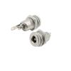 ImBros 2/5/10Pcs Silver Metal 5.5x2.1mm/5.5mm x 2.5mm DC Power Male Plug Jack Connector with Spring Yellow Head 5.5 * 2.1/5.5 * 2.5mm DC099 (Color : 5.5X2.5mm DC099, Size : 2 Pcs) view 1