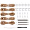 joytrace RV Pleated Shade Repair Kit, RV Window Shade Restringing Kit, Repair and Maintain of Day Night Pleated Shade (Tan) view 1