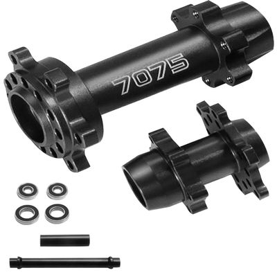 hopsupRC Aluminum 7075-T6 Front & Rear Wheel Hub Hex Upgrades Part for 1/4 Promoto-MX Motorcycle RTR FXR-LOS06000, Promoto-MX Motorcycle RTR Pro Circuit-LOS06002,Black