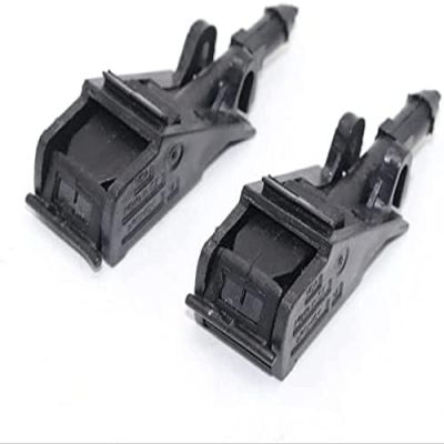 KAYJAE 2pcs Car Front Windshield Wiper Washer Nozzles,for Passat B5 1997-2005 OE 6E0955985 6E0955985A 6E0955985B Replacement Parts Accessories, Vehicle Specific Fit, black