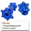 hopsupRC Aluminum 7075-T6 Front & Rear Wheel Hub Hex Upgrades Part for 1/4 Promoto-MX Motorcycle RTR FXR-LOS06000, Promoto-MX Motorcycle RTR Pro Circuit-LOS06002,Blue view 2