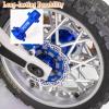 hopsupRC Aluminum 7075-T6 Front & Rear Wheel Hub Hex Upgrades Part for 1/4 Promoto-MX Motorcycle RTR FXR-LOS06000, Promoto-MX Motorcycle RTR Pro Circuit-LOS06002,Blue view 3