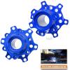 hopsupRC Aluminum 7075-T6 Front & Rear Wheel Hub Hex Upgrades Part for 1/4 Promoto-MX Motorcycle RTR FXR-LOS06000, Promoto-MX Motorcycle RTR Pro Circuit-LOS06002,Blue view 4
