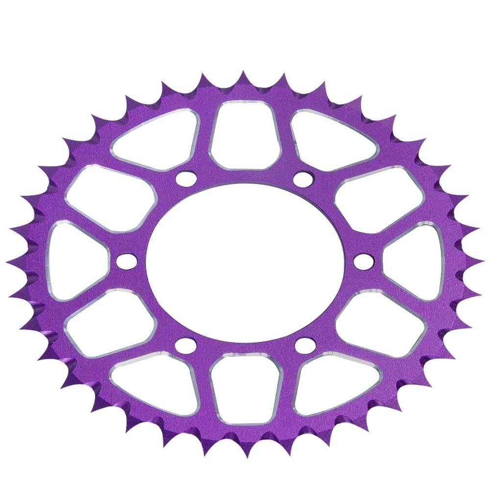 hopsupRC Aluminum 7075 Hub Chain Sprocket Upgrades Part for 1/4 Promoto MX Motorcycle Dirt Bike RTR FXR (LOS06000) (LOS06002) 7075 Alloy Hub Chain Sprocket Hops Up,Purple