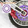 hopsupRC Aluminum 7075 Hub Chain Sprocket Upgrades Part for 1/4 Promoto MX Motorcycle Dirt Bike RTR FXR (LOS06000) (LOS06002) 7075 Alloy Hub Chain Sprocket Hops Up,Purple view 3