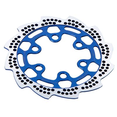 hopsupRC Aluminum 7075-T6 Rear Brake Disk Upgrades Part for 1/4 Promoto MX Motorcycle Dirt Bike RTR FXR LOS06000 LOS06002,Alloy 7075-T6 Rear Brake Disk Hops Up,Blue