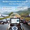Carpuride W702 for Motorcycle, 7 inch Waterproof Touchscreen, Portable Apple Carplay/Android Auto GPS Navigation for Motorbike, Support Dual Bluetooth, Car GPS, Siri, Google Assistant, TF-64G view 4
