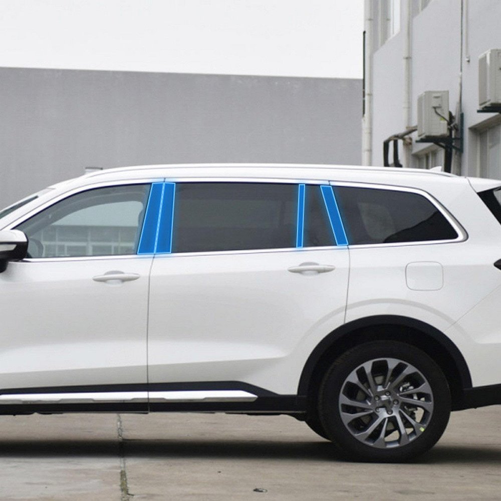 JCAKES Car Exterior Car B C Window Pillar Anti-Scratch TPU Protective Film Anti-Scratch Repair Film PPFfor Ford Equator 2021-2023