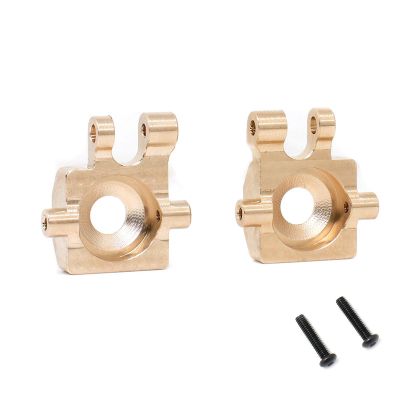 GoolRC Brass Steering Blocks Knuckle, Golden Brass Steering Cup Replacement for Traxxas 1/18 TRX4M Land Rover Defender Ford Rampage Remote Control Car Upgrade Parts