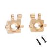 GoolRC Brass Steering Blocks Knuckle, Golden Brass Steering Cup Replacement for Traxxas 1/18 TRX4M Land Rover Defender Ford Rampage Remote Control Car Upgrade Parts view 1