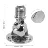 Tyenaza Marine Antenna Mount, 25mm/1.0in Threaded 316 Stainless Steel Polishing Processing 180 Adjustable Antennas Bracket view 2