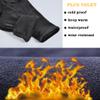 LOMENG Winter Motorcycle Riding Pants Waterproof Leather Pants Motorbike Motocross Pants with CE Removable Armored for Men Winter 2XL view 4