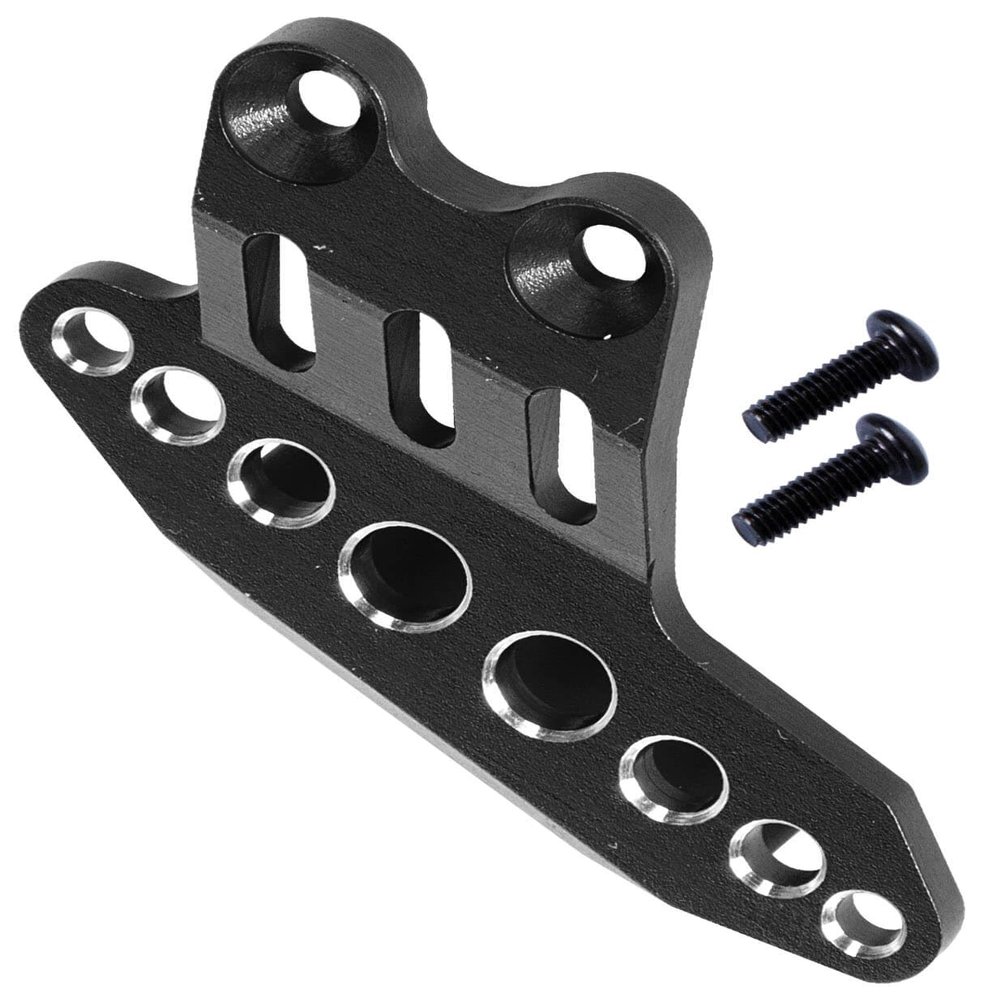 hopsupRC 7075-T6 Aluminum Chain Guard Protector Upgrades Part for 1/4 Promoto MX Motorcycle Dirt Bike RTR FXR LOS06000 LOS06002,Alloy Chain Guard Protector Hops Up,Black