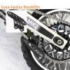 hopsupRC 7075-T6 Aluminum Chain Guard Protector Upgrades Part for 1/4 Promoto MX Motorcycle Dirt Bike RTR FXR LOS06000 LOS06002,Alloy Chain Guard Protector Hops Up,Black view 3