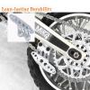hopsupRC 7075-T6 Aluminum Chain Guard Protector Upgrades Part for 1/4 Promoto MX Motorcycle Dirt Bike RTR FXR LOS06000 LOS06002,Alloy Chain Guard Protector Hops Up,Silver view 3