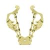 Lowrider Bike 3D Wing Steering Wheel Gold. view 1