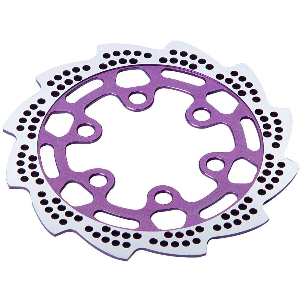 hopsupRC Aluminum 7075-T6 Rear Brake Disk Upgrades Part for 1/4 Promoto MX Motorcycle Dirt Bike RTR FXR LOS06000 LOS06002,Alloy 7075-T6 Rear Brake Disk Hops Up,Purple