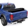 KUIPERAUTO 5FT Tri 3-Fold Soft Folding Truck Bed Tonneau Cover Compatible with 2019 2020 2021 2022 2023 2024 2025 2026 Ford Ranger 5FT On Top-61 inch view 1