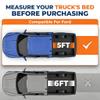 KUIPERAUTO 5FT Tri 3-Fold Soft Folding Truck Bed Tonneau Cover Compatible with 2019 2020 2021 2022 2023 2024 2025 2026 Ford Ranger 5FT On Top-61 inch view 2