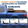 KUIPERAUTO 5FT Tri 3-Fold Soft Folding Truck Bed Tonneau Cover Compatible with 2019 2020 2021 2022 2023 2024 2025 2026 Ford Ranger 5FT On Top-61 inch view 3