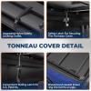 KUIPERAUTO 5FT Tri 3-Fold Soft Folding Truck Bed Tonneau Cover Compatible with 2019 2020 2021 2022 2023 2024 2025 2026 Ford Ranger 5FT On Top-61 inch view 4