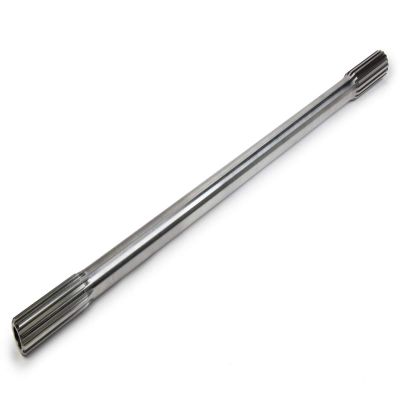 28 in. Long Hollow Steel Drive Shaft with 10-10 Spline Sprint Car, Natural