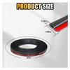 Car Front Windshield Rubber Seal Strip, 1.7M/5.6FT Car Weather Stripping Seal Strip Waterproof and Soundproof Cuttable Windshield Window Door Seal Strip for Cars/Trucks/SUVs (5.6FT) view 2