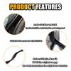 Car Front Windshield Rubber Seal Strip, 1.7M/5.6FT Car Weather Stripping Seal Strip Waterproof and Soundproof Cuttable Windshield Window Door Seal Strip for Cars/Trucks/SUVs (5.6FT) view 4