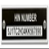 Custom Engraved Outdoor Hull Identification Number Plate Black Aluminum Made in USA (Black, Medium) view 1