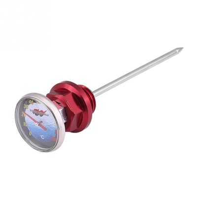 XIBANY car Part Motorcycle Oil Dipstick Temperature for 125cc Motocross Motorbike Aluminum Alloy car Part (Color : Red)