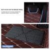 Car Floor Mats Compatible with Toyota Corolla E160 2014-2017 Faux Leather Car Mats All Weather Use Automotive Floor Liners Waterproof Anti Slip Vehicle Carpets Brown view 4