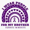 Overdose Awareness Day Stop Overdose I wear Purple for My Brother Overdose Awareness Sticker Vinyl Decal Car Laptop Wall Window Bumper Sticker 5" view 1