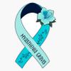 Myasthenia Gravis Awareness, Myasthenia Gravis Ribbon Sticker Vinyl Decal Car Laptop Wall Window Bumper Sticker 5" view 1
