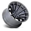FUEL OFF-ROAD FC403 BURN 22X12 6X135 4.77-44mm GLOSS BLACK WITH BRUSHED GRAY TINT FACE & LIP - FC403BT22126344N view 3