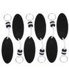 SOESFOUFU Waterproof Floating Keychains 6 Pack Buoy Keychains Oval Shape for Boating Fishing Rafting view 1