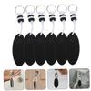 SOESFOUFU Waterproof Floating Keychains 6 Pack Buoy Keychains Oval Shape for Boating Fishing Rafting view 2