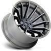 FUEL OFF-ROAD FC403 Burn 24X12 6X5.5 4.77-44mm Gloss Black with Brushed Gray Tint Face & Lip - FC403BT24126844N view 2