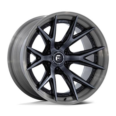 FUEL OFF-ROAD FC402 CATALYST 20X10 6X135 4.79-18mm GLOSS BLACK WITH BRUSHED GRAY TINT FACE & LIP - FC402BT20106318N