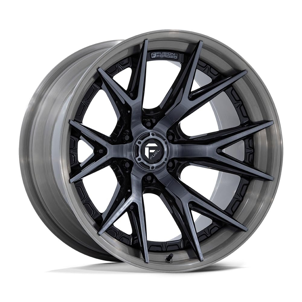 FUEL OFF-ROAD FC402 CATALYST 20X10 6X135 4.79-18mm GLOSS BLACK WITH BRUSHED GRAY TINT FACE & LIP - FC402BT20106318N