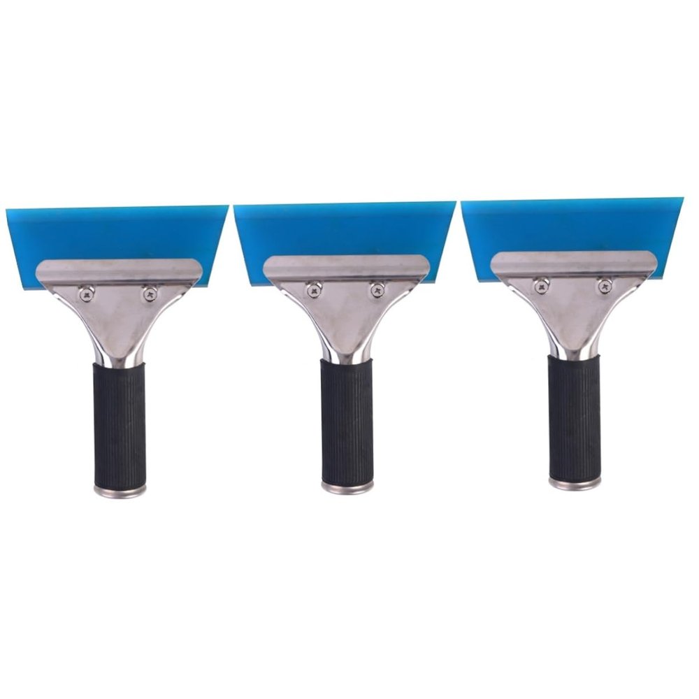 Mobestech 3pcs Cowhells Squeegee for Glass Mirrors and Windshields Compact Design for and Removal Essential Tool for Rainy Days and Weather