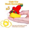 MuMyer Car Rubber Duck Ornament Winter Duck Car Dashboard Decoration with Mini Beanie Hat Glasses and Scarf(Red) view 3