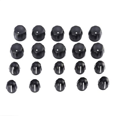 flexman 10 Pairs Radio Volume Control knob and Channel Selector Knob Button Cap Replacement, Durable Walkie Replacement Accessories for GP328, GP338, GP338 Plus