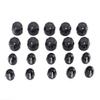 flexman 10 Pairs Radio Volume Control knob and Channel Selector Knob Button Cap Replacement, Durable Walkie Replacement Accessories for GP328, GP338, GP338 Plus view 1