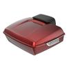 Advanblack Chopped Tour Trunk Pack Fit for 2009+ Harley Touring Road Steet Electra Glide, Luggage Rack, Detachable Mounting, Stitch Liners (Hard Candy Hot Rod Red Flake, Chrome Latch) view 4
