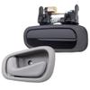 AINTIER Interior Door Handles Rear Side Replacement for 1998-2002 for Toyota for Corolla Replaces OE 69206-02050-B1 79502 69240-02030,69240-02040 77426 view 3