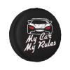 My Car My Rules Spare Tire Cover Windproof and Rainproof Truck SUV Wheel Protection Cover view 1