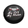 My Car My Rules Spare Tire Cover Windproof and Rainproof Truck SUV Wheel Protection Cover view 4
