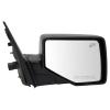 TRQ Passenger Side Power Heated Mirror Textured Black Cover Manual Fold view 1