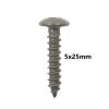 15pcs M5 Cross Self Tapping Screws Auto Car Body Fastener 5mm Metal Rivet Screws (Color : 5x25mm 15Pcs) view 2